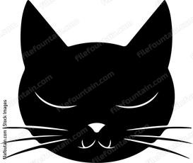 Cat face logo design
