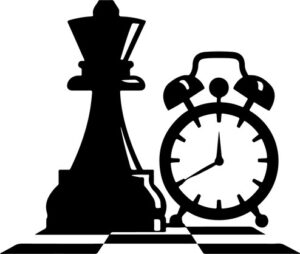 Chess queen and alarm clock