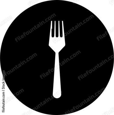 Circle with fork