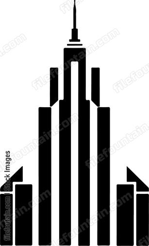 Cityscape of tall buildings