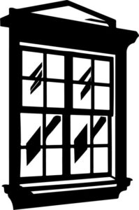 Classic house window frame