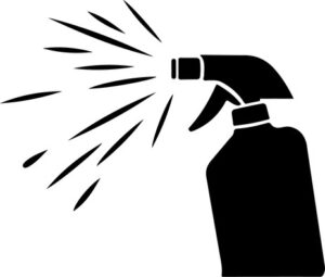 Cleaning With Spray