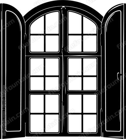 Closed Wooden Window