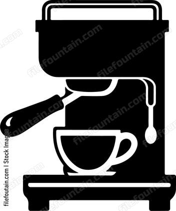 Coffee Espresso Machine Side View