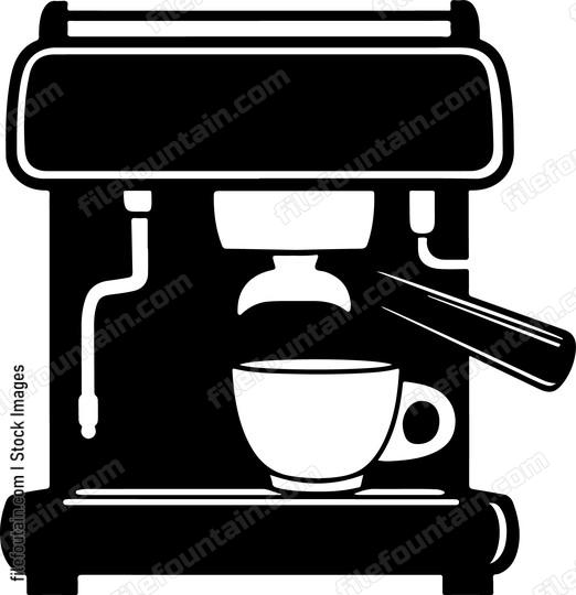 Coffee Espresso Machine Side View