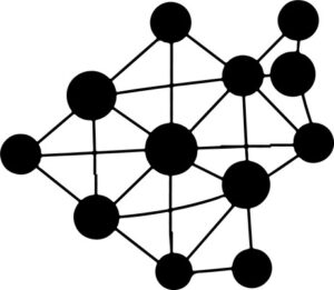 Connected Bubbles Graph Presentation Chart