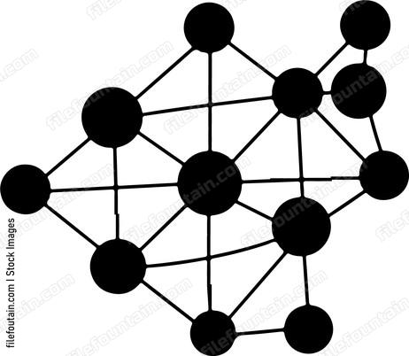Connected Bubbles Graph Presentation Chart