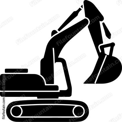 construction vehicle with bucket