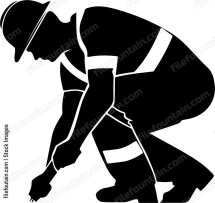 Construction Worker Measuring