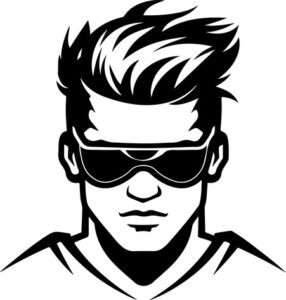 Cool guy with sunglasses