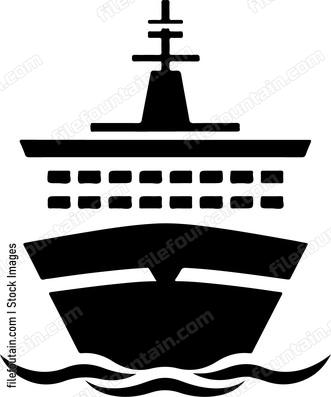 Cruise Ship Anchored Parked
