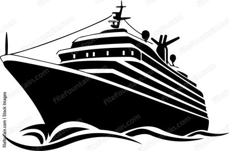 Cruise Ship Anchored Parked