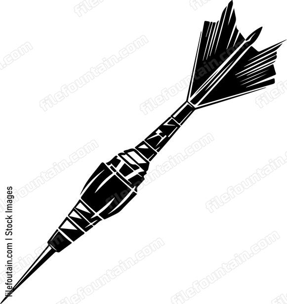 Dart with large flights