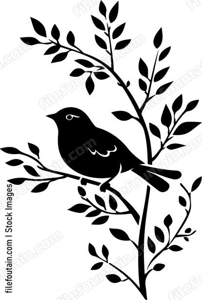 Decorative Branch And Bird