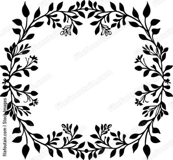Decorative Floral Frame