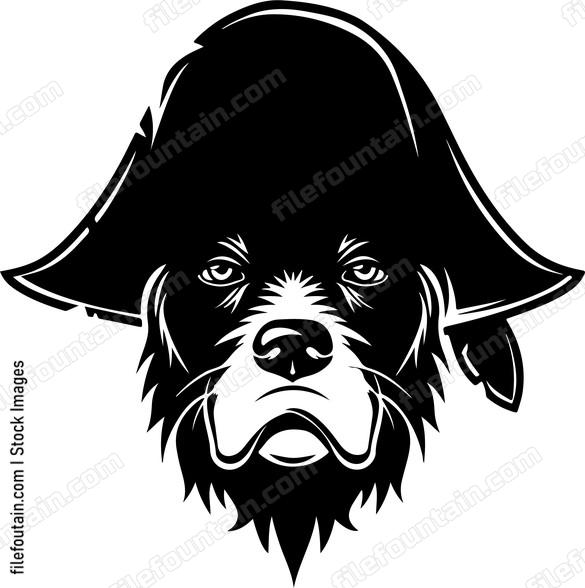 Dog Pirate Head