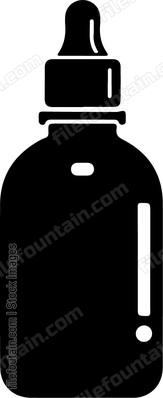 Dropper bottle with cap