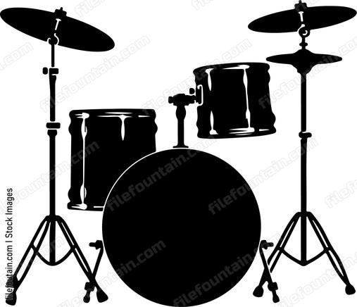 Drum kit silhouette