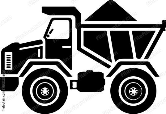 dump truck hauls material