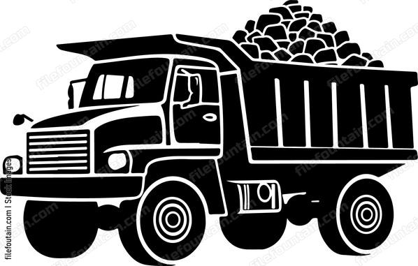Dump Truck With Stones