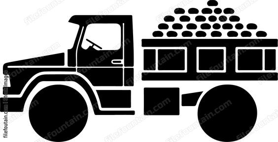 Dump Truck With Stones