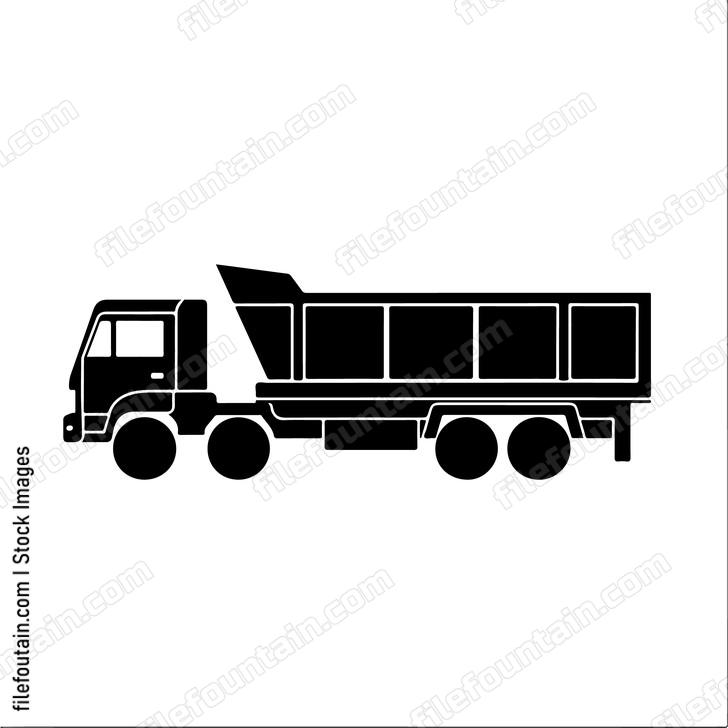 Dump Truck With Trailer