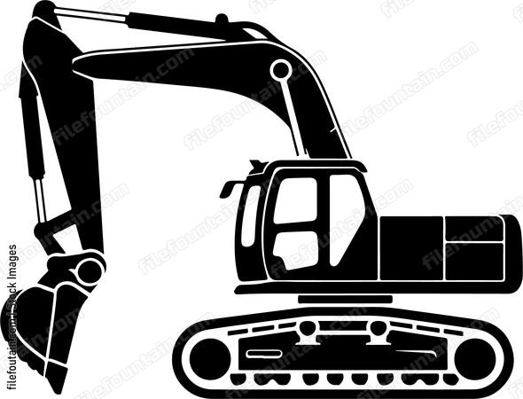 Excavator At Work