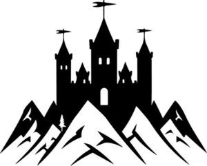 Fantasy Castle And Mountains