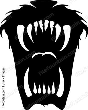 Ferocious panther mouth