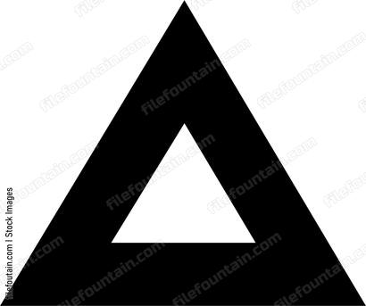filled in triangle