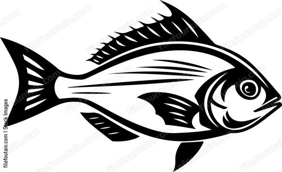 Fish in simple style
