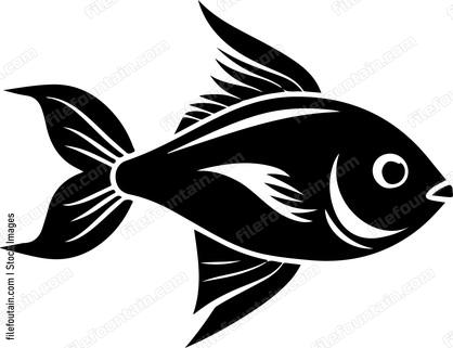 Fish in simple style