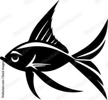 Fish swimming right