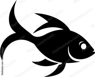 Fish swimming right