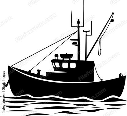 Fishing Boat At Sea