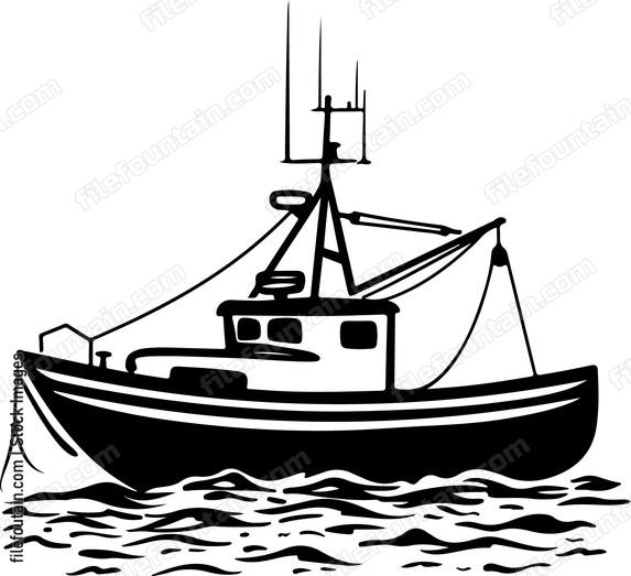 Fishing Boat At Sea
