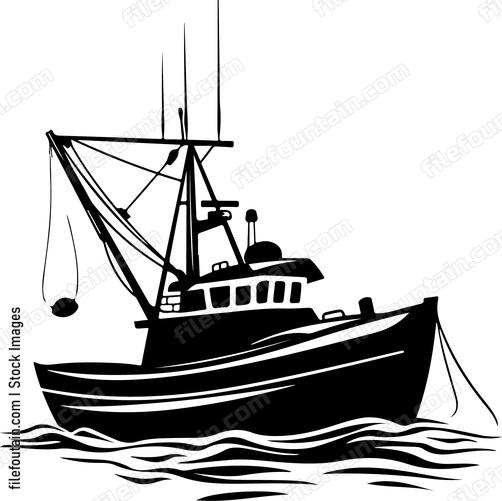 Fishing Boat At Sea
