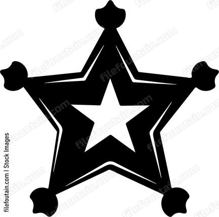 Five point sheriff badge