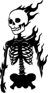 Flaming Skeleton