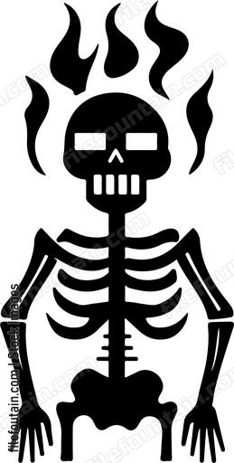 Flaming Skeleton