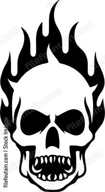 Flaming Skeleton