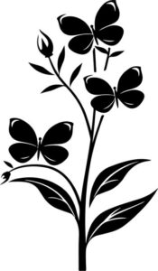 Flowers With Butterfly