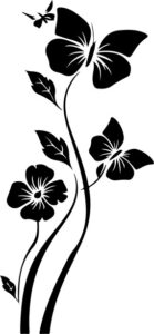 Flowers With Butterfly