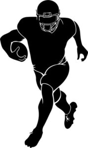 Football Reciever Running