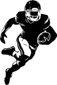 Football Reciever Running