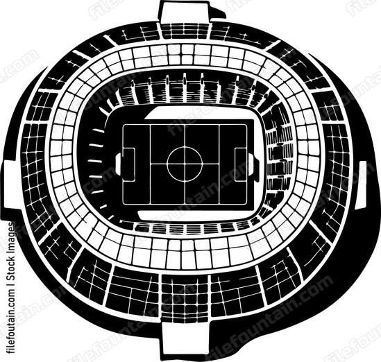 Football Stadium Aerial View