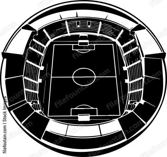 Football Stadium Aerial View