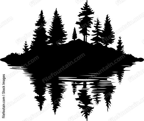 Forest On A Lake