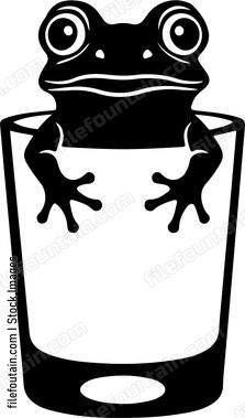 Frog On A Glass