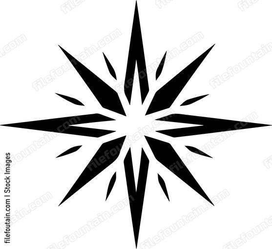 geometric starburst design